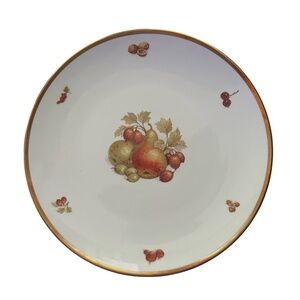 GOLDEN CROWN E&R Bavaria Germany Serving Plate 12.5” Fruit Theme